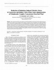 Research paper thumbnail of Reduction of radiation-induced nitrative stress in leucocytes and kidney cells of rats upon administration of polyphenolic complex concentrates from red wine