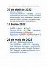 Research paper thumbnail of DATAS E HORAS DE EDIÇÃO DOS WIKCIONÁRIOS EM GEORGIANO E BAIXO SAXÃO, WIKILIVROS E WIKIQUOTE