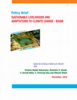 Research paper thumbnail of SUSTAINABLE LIVELIHOODS AND ADAPTATIONS TO CLIMATE CHANGE (SLACC)- BIHAR STATE, INDIA, 2019