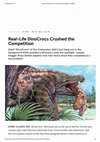 Research paper thumbnail of Real-Life DinoCrocs crushed the competition