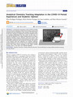 Research paper thumbnail of Analytical Chemistry Teaching Adaptation in the COVID-19 Period: Experiences and Students’ Opinion