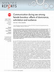 Research paper thumbnail of Communication during sex among female bonobos: effects of dominance, solicitation and audience