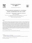 Research paper thumbnail of Vocal production mechanisms in a non-human primate: morphological data and a model