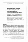 Research paper thumbnail of Australia, China and the maritime 'rules-based international order': comparing the South China Sea and Timor Sea disputes