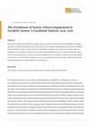 Research paper thumbnail of The Persistence of Society-Driven Engagement in Swedish Cinema: A Locational Analysis, 1936-2016