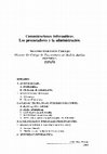 Research paper thumbnail of Comunicaciones informáticas: los procuradores y la administración