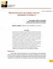 Research paper thumbnail of PERCEPCIÓN SOCIAL DEL ALUMNO CON ALTO RENDIMIENTO ACADÉMICO