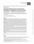 Research paper thumbnail of Systematic literature review of topical local anaesthesia or analgesia to donor site wounds