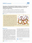 Research paper thumbnail of Simulations of the Quartz(101̅1)/Water Interface: A Comparison of Classical Force Fields, Ab Initio Molecular Dynamics, and X-ray Reflectivity Experiments