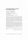 Research paper thumbnail of Etats limites plastiques en présence de l'écrouissage isotrope