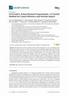 Research paper thumbnail of Co-Creative Action Research Experiments—A Careful Method for Causal Inference and Societal Impact