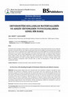 Research paper thumbnail of Ortodonti̇de Kullanilan Materyalleri̇n Ve Adezi̇v Si̇stemleri̇n Tutuculuklarina Genel Bi̇r Bakiş