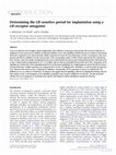 Research paper thumbnail of Determining the LIF-sensitive period for implantation using a LIF-receptor antagonist