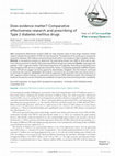 Research paper thumbnail of Does evidence matter? Comparative effectiveness research and prescribing of Type 2 diabetes mellitus drugs