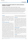 Research paper thumbnail of Incidence and Treatment Options for Massive Pulmonary Embolism in Sweden