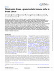 Research paper thumbnail of Pleiotrophin drives a prometastatic immune niche in breast cancer