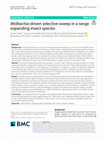 Research paper thumbnail of Wolbachia-driven selective sweep in a range expanding insect species