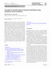 Research paper thumbnail of Searching for periodic signals in kinematic distributions using continuous wavelet transforms