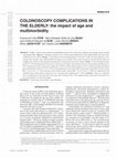 Research paper thumbnail of COLONOSCOPY COMPLICATIONS IN THE ELDERLY: the impact of age and multimorbidity