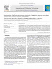 Research paper thumbnail of Optimization of affinity partitioning conditions of papain in aqueous two-phase system using response surface methodology