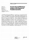 Research paper thumbnail of Prostate-Specific Membrane Antigen in the Diagnosis of Prostatic Carcinoma