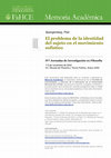 Research paper thumbnail of El problema de la identidad del sujeto en el movimiento sofístico