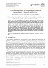 Research paper thumbnail of Agro Biopolymer: A Sustainable Future of Agriculture – State of Art Review