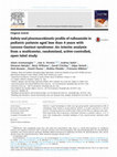 Research paper thumbnail of Safety and pharmacokinetic profile of rufinamide in pediatric patients aged less than 4 years with Lennox-Gastaut syndrome: An interim analysis from a multicenter, randomized, active-controlled, open-label study