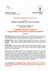 Research paper thumbnail of Presentazione 17 maggio 2023 presso la Libraria Claudiana di Milano del libro "Il mondo fuori dal ghetto: I viaggi di Moisé Vita Cafsuto, gioielliere dei Medici"