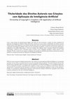 Research paper thumbnail of Titularidade dos Direitos Autorais nas Criações com Aplicação da Inteligência Artificial