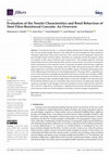 Research paper thumbnail of Evaluation of the Tensile Characteristics and Bond Behaviour of Steel Fibre-Reinforced Concrete: An Overview