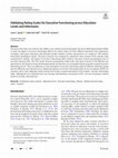 Research paper thumbnail of Validating Rating Scales for Executive Functioning across Education Levels and Informants