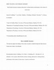 Research paper thumbnail of Brief breath awareness training yields poorer working memory performance in the context of acute stress