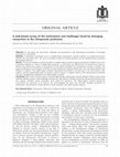 Research paper thumbnail of A web-based survey of the motivations and challenges faced by emerging researchers in the chiropractic profession