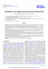 Research paper thumbnail of Contribution of the Galactic centre to the local cosmic-ray flux