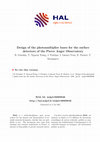 Research paper thumbnail of photomultiplier bases for the surface detectors of the Pierre Auger Observatory. 2001, pp.10