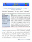 Research paper thumbnail of Effect of Various Electronic Devices on the Performance of Electronic Apex Locator