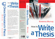 Research paper thumbnail of How to Write a Thesis