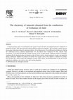 Research paper thumbnail of The chemistry of minerals obtained from the combustion of Jordanian oil shale