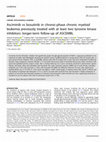 Research paper thumbnail of Asciminib vs bosutinib in chronic-phase chronic myeloid leukemia previously treated with at least two tyrosine kinase inhibitors: longer-term follow-up of ASCEMBL