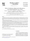 Research paper thumbnail of Effect of vitrification solutions and cooling upon in vitro matured prepubertal ovine oocytes