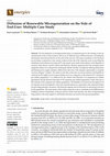 Research paper thumbnail of Diffusion of Renewable Microgeneration on the Side of End-User: Multiple Case Study