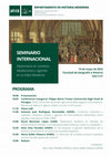 Research paper thumbnail of "La dirección de la política exterior española ante el reto del sistema de Utrecht", Seminario internacional Diplomacia en contexto: Mediaciones y agentes en la Edad Moderna (UNED, Madrid, 10 de mayo de 2023)