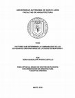 Research paper thumbnail of Factores que determinan la caminabilidad de los estudiantes universitarios de la ciudad de Monterrey