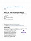 Research paper thumbnail of Efficacy of Zest, Resolve, and Harmony Tank Mixes Used Sequentially in Irrigated Acetolactase Synthase (ALS)-Resistant Grain Sorghum