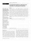 Research paper thumbnail of A developmental bottleneck in dispersing larvae: implications for spatial population dynamics