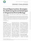 Research paper thumbnail of Grand Opportunities: Strategies for Addressing Grand Challenges in Organismal Animal Biology