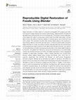 Research paper thumbnail of Reproducible Digital Restoration of Fossils Using Blender