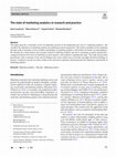 Research paper thumbnail of The state of marketing analytics in research and practice