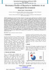 Research paper thumbnail of Resistance profile of bacteria to antibiotics in an out hospital environment